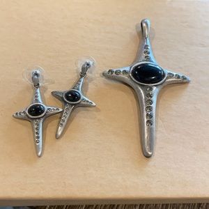 Earrings and Pendant Set